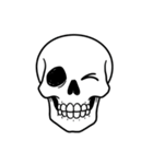 シュールなドクロのスタンプ（個別スタンプ：6）