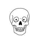 シュールなドクロのスタンプ（個別スタンプ：8）