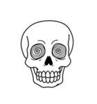 シュールなドクロのスタンプ（個別スタンプ：16）