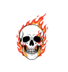 シュールなドクロのスタンプ（個別スタンプ：17）