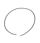 シンプル手書き文字〇（個別スタンプ：1）