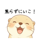 無理しないでねカワウソ（気遣いスタンプ）（個別スタンプ：6）