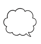 吹き出し組み合わせ自由スタンプ、冬恋人用（個別スタンプ：2）