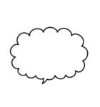 吹き出し組み合わせ自由スタンプ、冬恋人用（個別スタンプ：3）