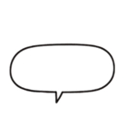 吹き出し組み合わせ自由スタンプ、冬恋人用（個別スタンプ：4）