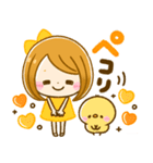 女の子♡気持ちお届け（個別スタンプ：1）