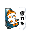 文字自由 かわいいスノーボーダースタンプ（個別スタンプ：18）