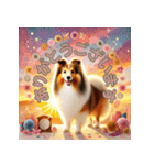 【再販】毎年使えるシェルティ♡年末年始（個別スタンプ：4）