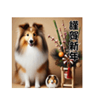 【再販】毎年使えるシェルティ♡年末年始（個別スタンプ：6）