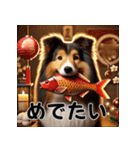 【再販】毎年使えるシェルティ♡年末年始（個別スタンプ：11）