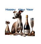 【再販】毎年使えるイタグレ♡年末年始（個別スタンプ：8）