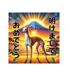 【再販】毎年使えるイタグレ♡年末年始（個別スタンプ：9）