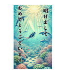 【再販】毎年使えるダイビング好き年末年始（個別スタンプ：2）