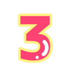 幸せ黄色ふち付き♡アルファベット（個別スタンプ：29）