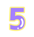 幸せ黄色ふち付き♡アルファベット（個別スタンプ：31）