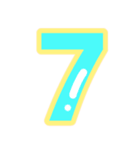 幸せ黄色ふち付き♡アルファベット（個別スタンプ：33）