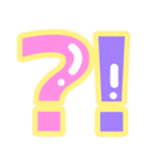 幸せ黄色ふち付き♡アルファベット（個別スタンプ：39）