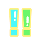 幸せ黄色ふち付き♡アルファベット（個別スタンプ：40）