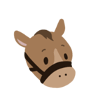 かわいい小馬ちゃん 【文字なし】（個別スタンプ：1）