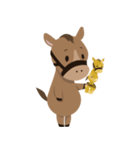 かわいい小馬ちゃん 【文字なし】（個別スタンプ：5）