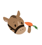 かわいい小馬ちゃん 【文字なし】（個別スタンプ：8）