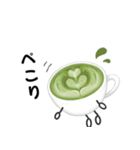 抹茶ちゃん 抹茶ラテ コーヒー シンプル2（個別スタンプ：28）