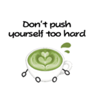 抹茶ちゃんシンプルver  抹茶ラテ 英語（個別スタンプ：24）