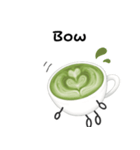 抹茶ちゃんシンプルver  抹茶ラテ 英語（個別スタンプ：28）