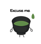 抹茶ちゃんシンプルver  抹茶ラテ 英語（個別スタンプ：34）