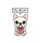 白フレンチブルドッグ毎日使えるスタンプ（個別スタンプ：31）