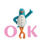 愉快なペンギン人間・乾杯カスタム（個別スタンプ：22）