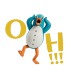 愉快なペンギン人間・乾杯カスタム（個別スタンプ：24）