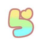 マシュマログラデーション♡ひらがな②（個別スタンプ：1）