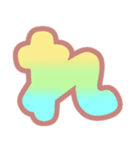 マシュマログラデーション♡ひらがな②（個別スタンプ：4）