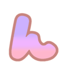 マシュマログラデーション♡ひらがな②（個別スタンプ：8）