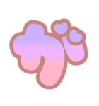 マシュマログラデーション♡ひらがな②（個別スタンプ：16）