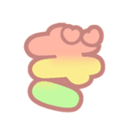 マシュマログラデーション♡ひらがな②（個別スタンプ：17）