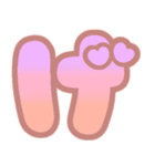 マシュマログラデーション♡ひらがな②（個別スタンプ：19）