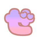 マシュマログラデーション♡ひらがな②（個別スタンプ：24）