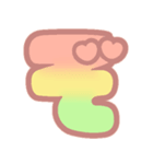 マシュマログラデーション♡ひらがな②（個別スタンプ：25）