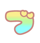 マシュマログラデーション♡ひらがな②（個別スタンプ：28）