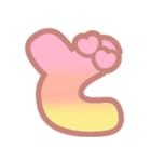 マシュマログラデーション♡ひらがな②（個別スタンプ：30）