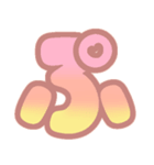 マシュマログラデーション♡ひらがな②（個別スタンプ：38）