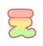 マシュマログラデーション♡ひらがな①（個別スタンプ：4）