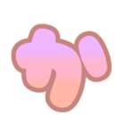 マシュマログラデーション♡ひらがな①（個別スタンプ：6）