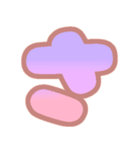 マシュマログラデーション♡ひらがな①（個別スタンプ：11）