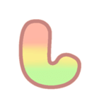 マシュマログラデーション♡ひらがな①（個別スタンプ：12）