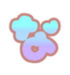 マシュマログラデーション♡ひらがな①（個別スタンプ：21）