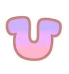 マシュマログラデーション♡ひらがな①（個別スタンプ：27）