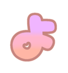 マシュマログラデーション♡ひらがな①（個別スタンプ：38）